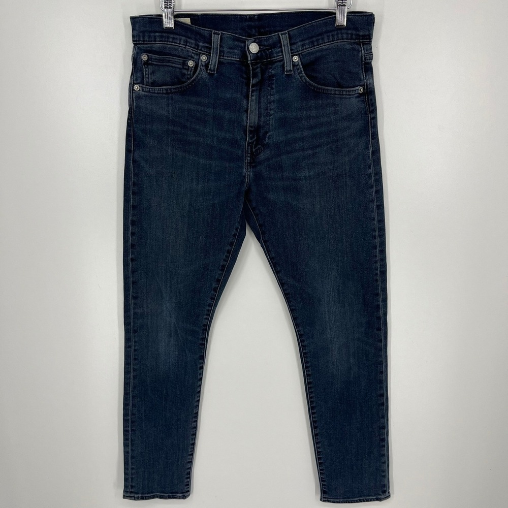 Levis Premium 512 Slim Taper Mens Dark Wash Stretch Denim Jeans W32 L30